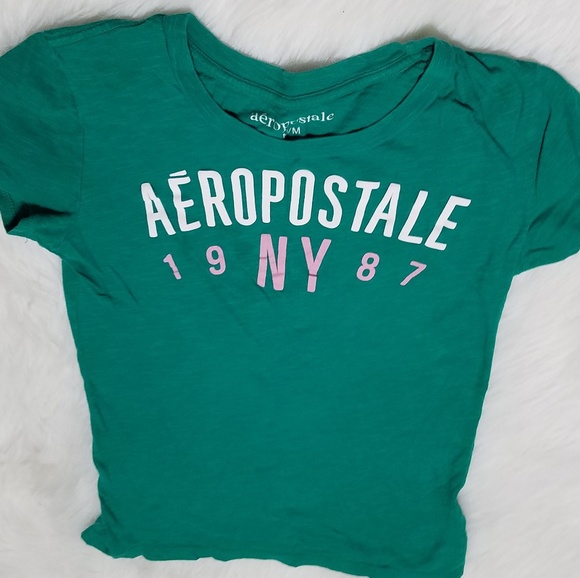 Aeropostale Tee Green Medium - Picture 2 of 4